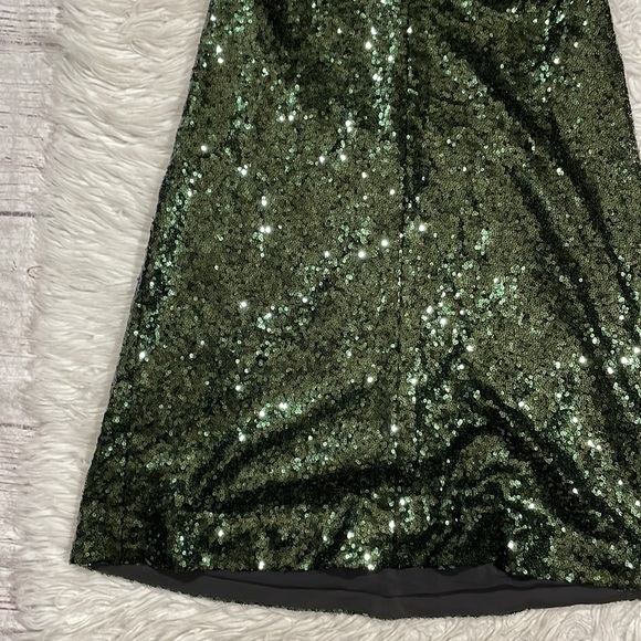 NBD Revolve Green Halter Winner Mini Sequin Backless Dress - Picture 9 of 11